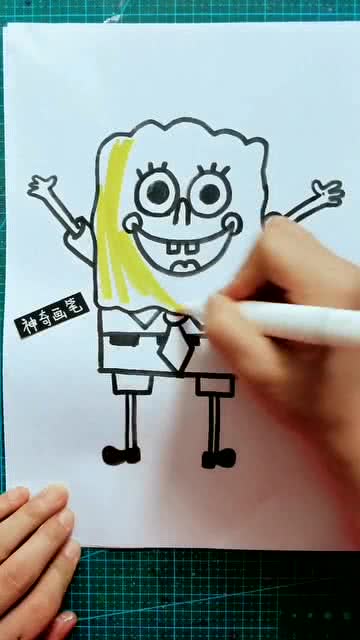 (海绵宝宝绘画作品介绍)探讨海绵宝宝绘画的技巧和创意灵感