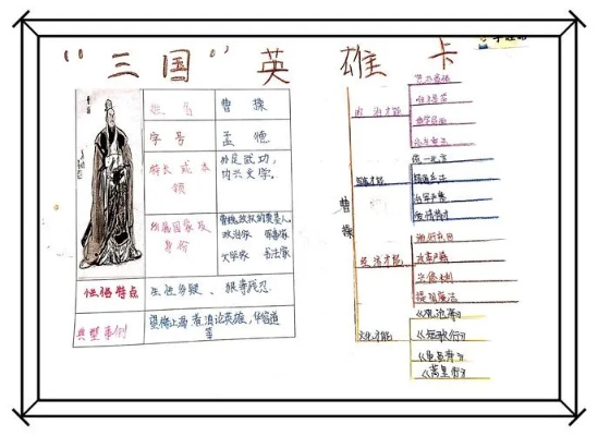 (三国人物资料卡怎么做)如何制作三国英雄人物卡：详细步骤与创意技巧分享